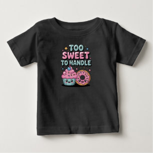 Camiseta De Bebé Demasiado dulce para manejar   Donar