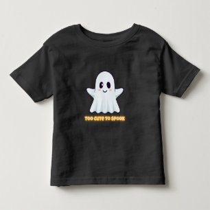 Camiseta De Bebé Demasiado Lindo Para Asustar – Fantasma Kawaii Ado