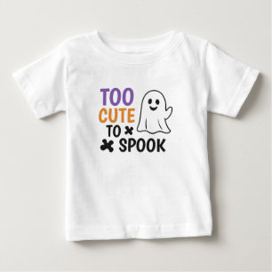 Camiseta De Bebé Demasiado Lindo Para Asustar – Halloween Lindo