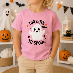 Camiseta De Bebé Demasiado Lindo para Asustar Niños Fantasmas Lindo
