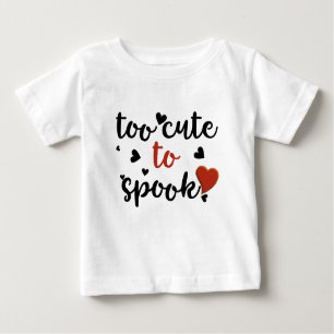 Camiseta De Bebé demasiado lindo para hablar halloween