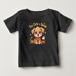 Camiseta De Bebé Demasiado lindo para hablar Halloween