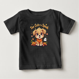 Camiseta De Bebé Demasiado lindo para hablar Halloween