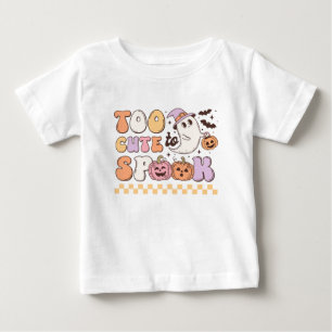 Camiseta De Bebé Demasiado lindo para hablar Halloween