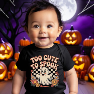 Camiseta De Bebé Demasiado lindo para hablar - Halloween divertida