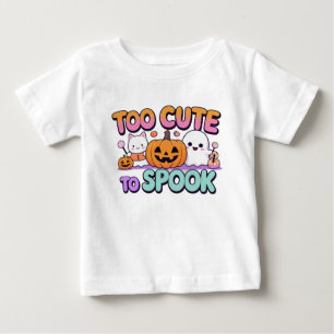 Camiseta De Bebé Demasiado lindo para hablar - Kawaii Pastel Hallow