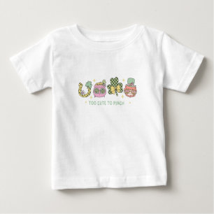 Camiseta De Bebé Demasiado lindo para palabrar - Divertido Día Retr
