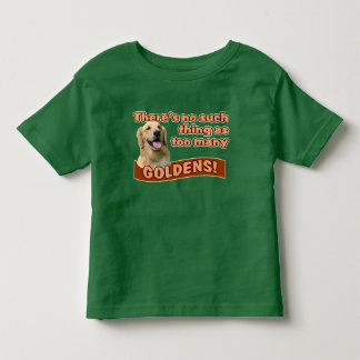 Camiseta De Bebé "Demasiados perros perdigueros de oro "