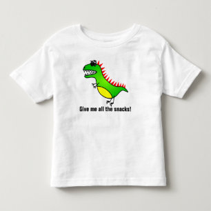Camiseta De Bebé Déme todos los bocados dinosaurio hambriento T-Re