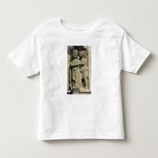 Camiseta De Bebé Demonio tentando a una mujer, figura exterior (Anverso)