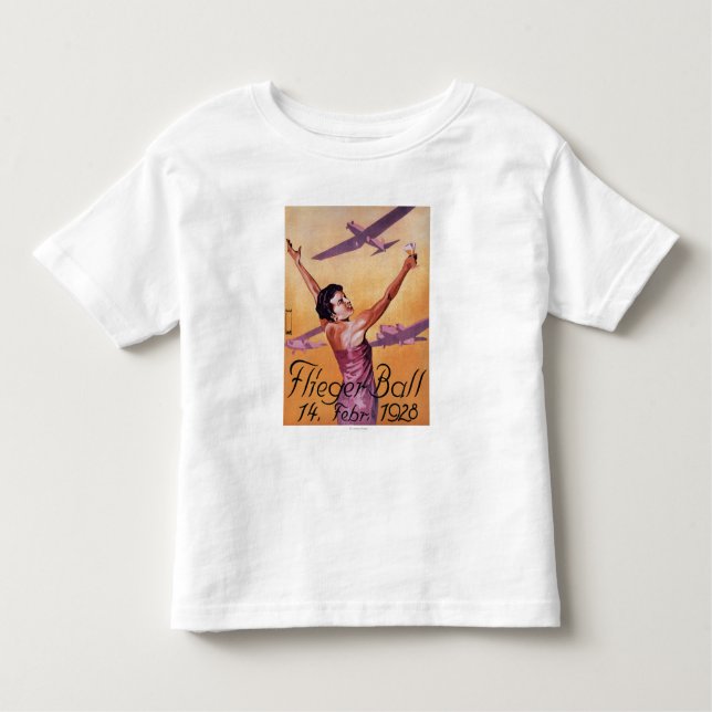 Camiseta De Bebé Demostración de la aviación en el poster del promo (Anverso)