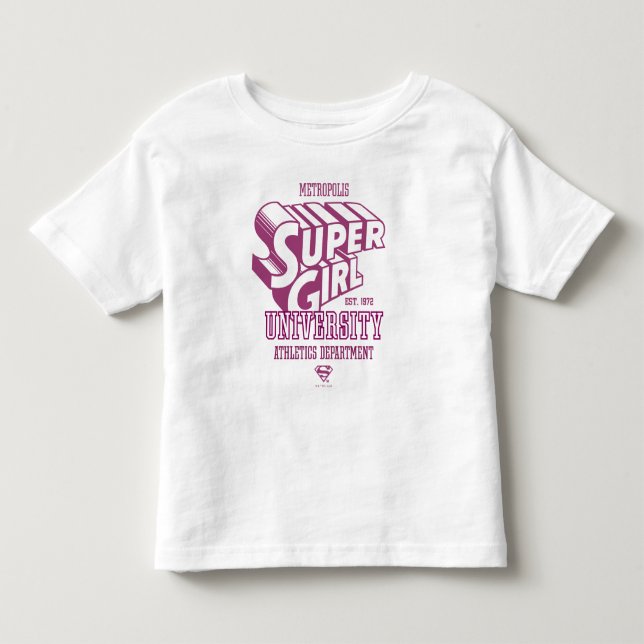 Camiseta De Bebé Departamento de Atletismo de la Superchica Metropo (Anverso)