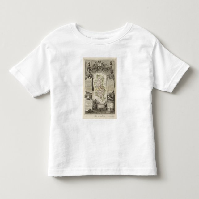 Camiseta De Bebé Departamento Du Rhone (Anverso)