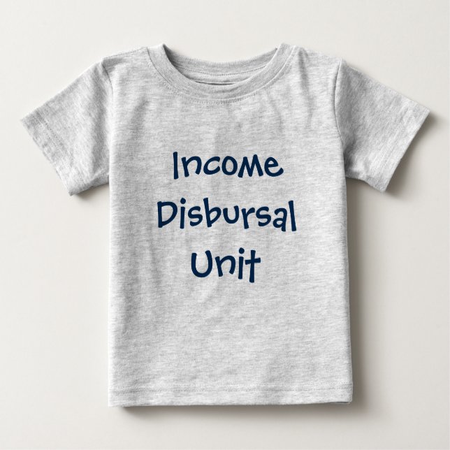Camiseta De Bebé Dependencia de Desembolso de Ingresos (Anverso)