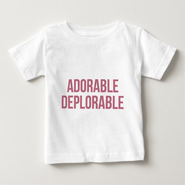 Camiseta De Bebé - Deplorable - triunfo adorable - republicano (Anverso)
