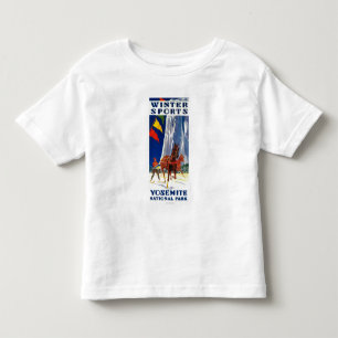 Camiseta De Bebé Deportes de invierno en Yosemite PosterYosemite,