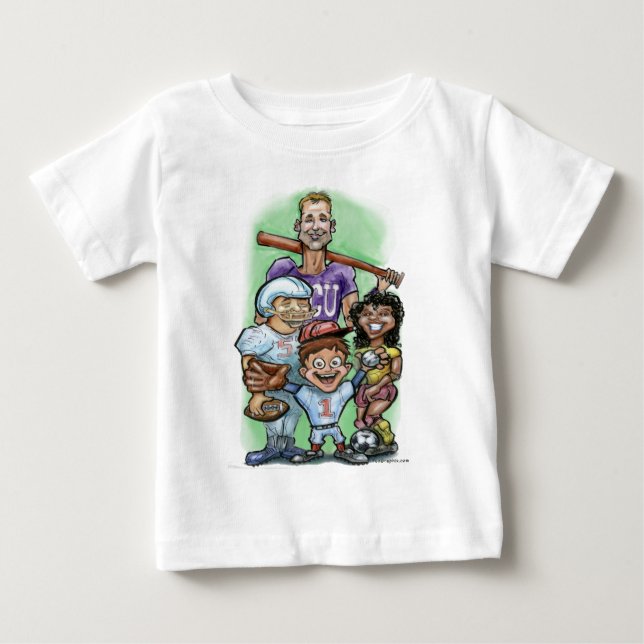 Camiseta De Bebé Deportes juveniles (Anverso)