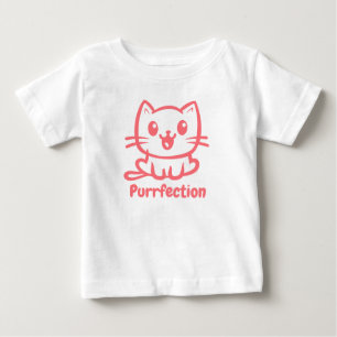 Camiseta De Bebé Depuración, Gato De Anime Muy Cuto