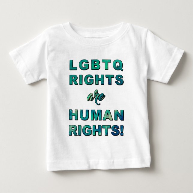 CAMISETA DE BEBÉ DERECHOS LGBTQ... (Anverso)