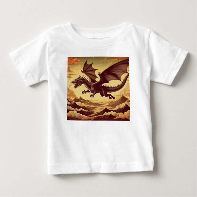 Camiseta De Bebé Deriva de Dragón (Anverso)