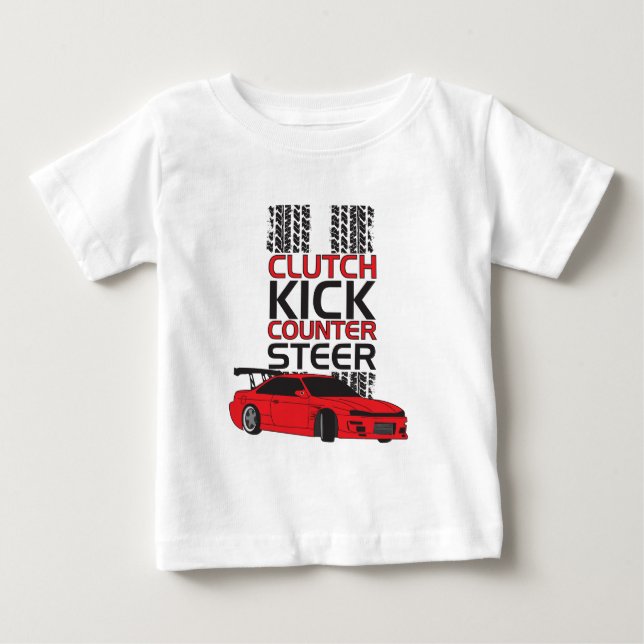 Camiseta De Bebé Deriva del retroceso del embrague (Anverso)