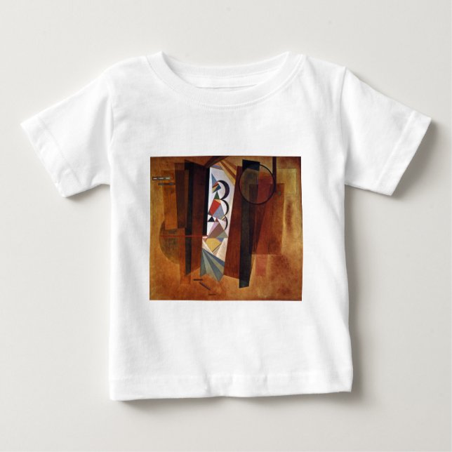 Camiseta De Bebé Desarrollo de Kandinsky en la pintura abstracta ma (Anverso)