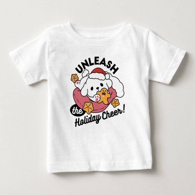 Camiseta De Bebé Desata el aplauso de las vacaciones - Navidades de (Anverso)