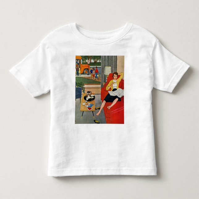 Camiseta De Bebé Descanso para tomar café de la mañana (Anverso)