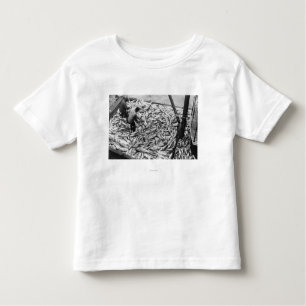 Camiseta De Bebé Descarga de salmones de la fotografía de los