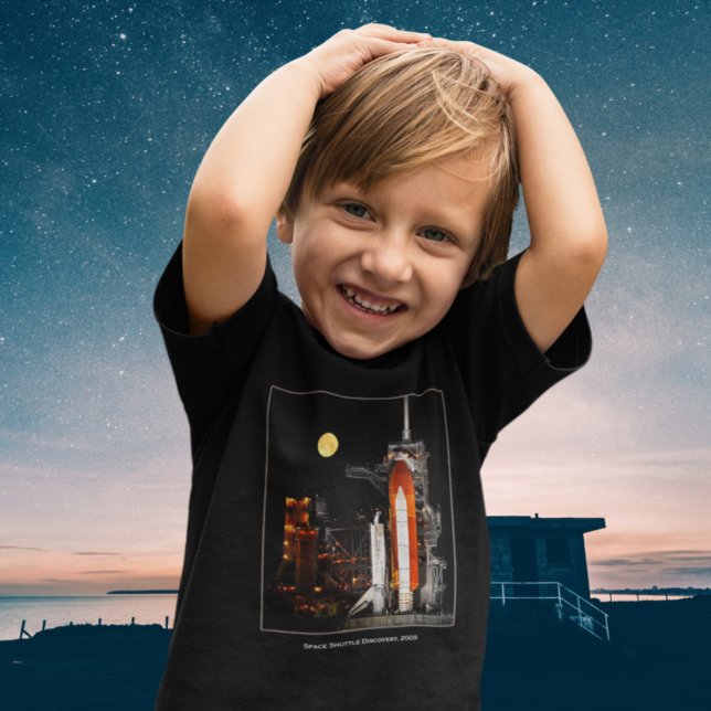 Camiseta De Bebé Descubrimiento del transbordador espacial y Luna c (Subido por el creador)