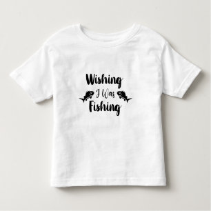 Camiseta De Bebé Deseando que estuviera pescando una cita divertida