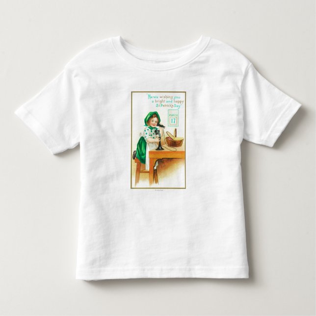 Camiseta De Bebé Deseándole un St Patrick brillante y feliz (Anverso)