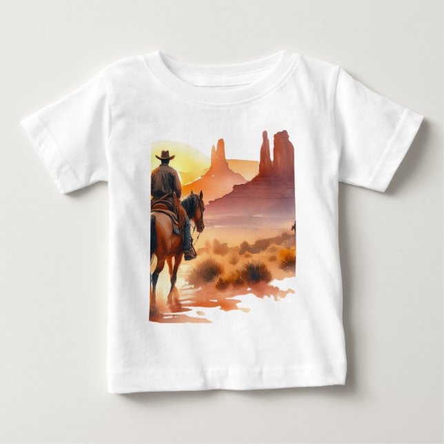 Camiseta De Bebé Desert Cowboy (Anverso)