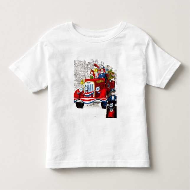 Camiseta De Bebé Desfile del 4 de julio (Anverso)