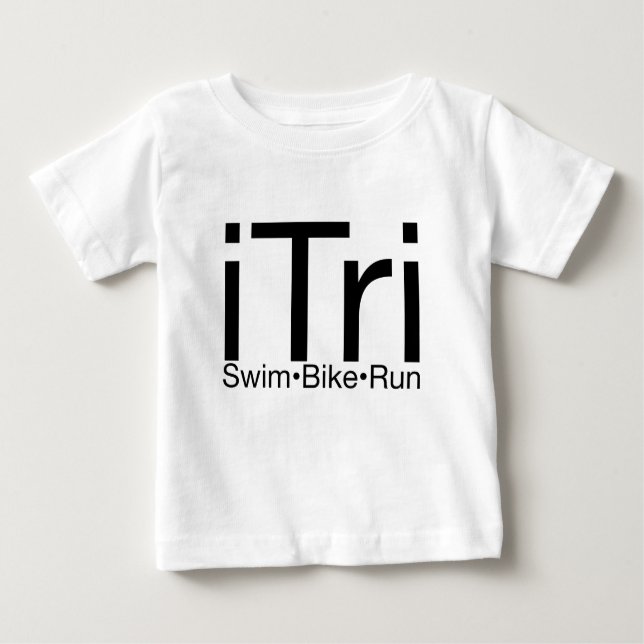 Camiseta De Bebé Desgaste del Triathlon (Anverso)