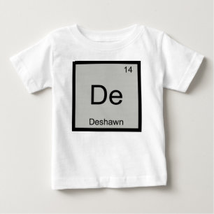 Camiseta De Bebé Deshawn Nombre Química Elemento Tabla Periódica
