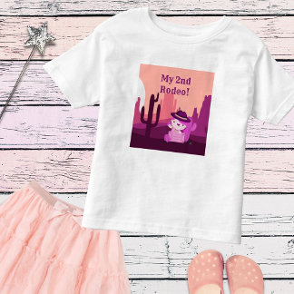 Camiseta De Bebé Desierto de gallina occidental lindo edad 2 cumple
