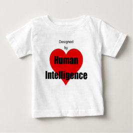 Camiseta De Bebé Designed by Human Intelligence