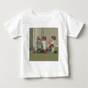 Camiseta De Bebé Despierta Es Navidad ilustración de niño adorable