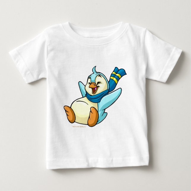 Camiseta De Bebé Desplazamiento de Bruce azul (Anverso)