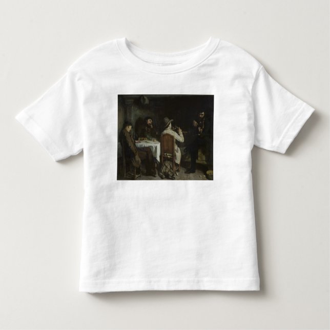 Camiseta De Bebé Después de cena en Ornans, 1848 (Anverso)