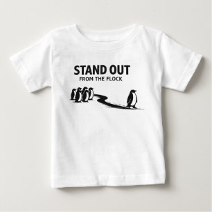 Camiseta De Bebé Destacarse del rebaño – Pingüino minimalista motiv