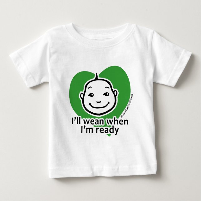 Camiseta De Bebé Destetaré cuando estoy listo (Anverso)