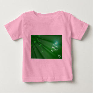 Camiseta De Bebé Destino verde del amor de la paz del arte del