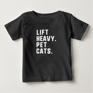 Camiseta De Bebé Destitución de Levantamiento de gatos Mascotas pes