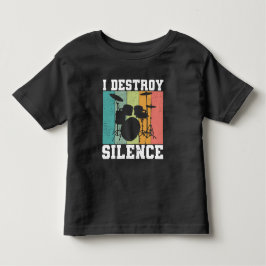 Camiseta De Bebé Destruyo El Silencio Dolor Retro De Bambor Vintage