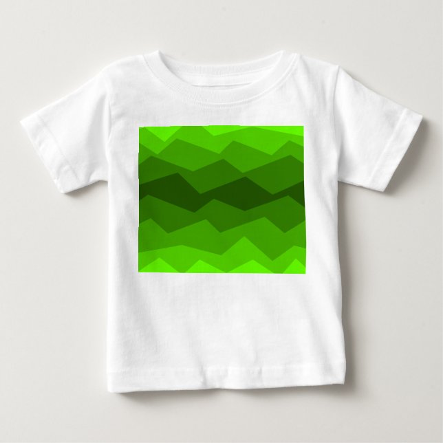 Camiseta De Bebé Desvanecimiento verde (Anverso)