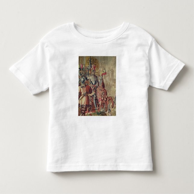 Camiseta De Bebé Detalle de Charles V a caballo (Anverso)