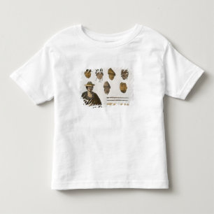 Camiseta De Bebé Detalle de direcciones y armas de pesca en A