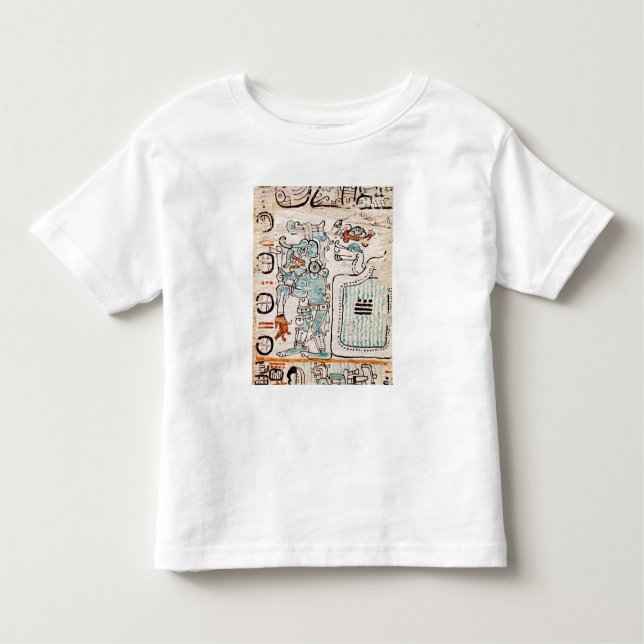 Camiseta De Bebé Detalle de un códice maya (Anverso)